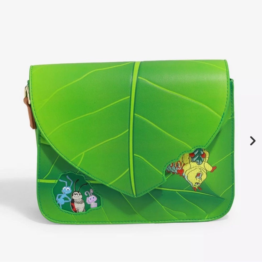 Loungefly Disney Pixar A Bug's Life Leaf Crossbody Bag